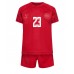 Dětský Fotbalový dres Dánsko Pierre-Emile Hojbjerg #23 MS 2022 Domácí Krátký Rukáv (+ trenýrky)